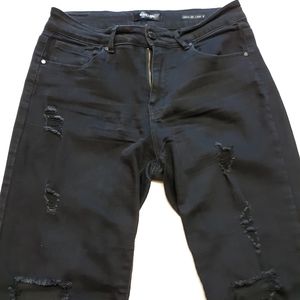 Black Ripped Jean's